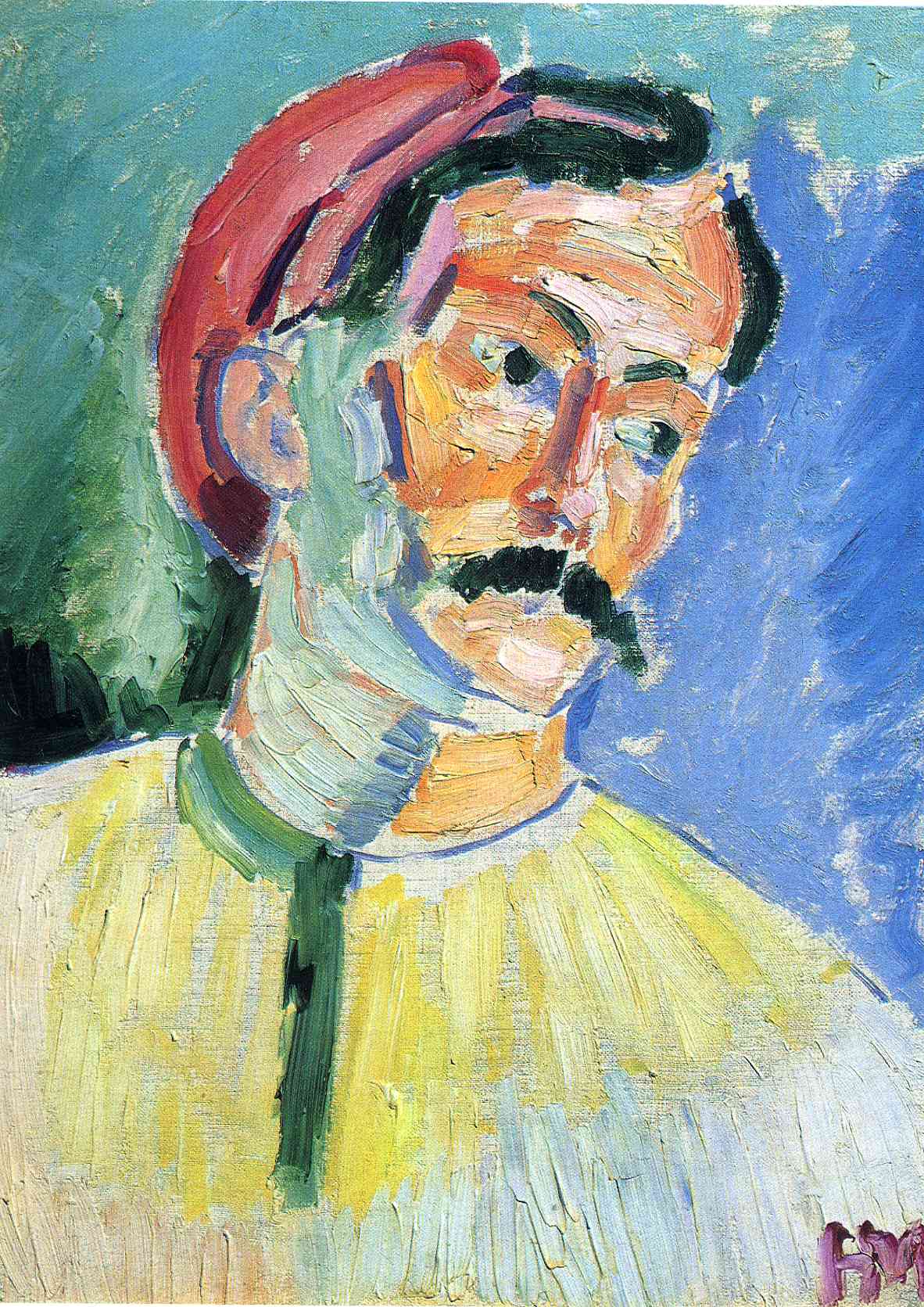 Henri Matisse - Portrait of Andre Derain 1905